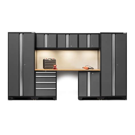 8 pcs big steel storage cabinet set|NewAge Products Garage Organization & Storage Cabinets Bold .